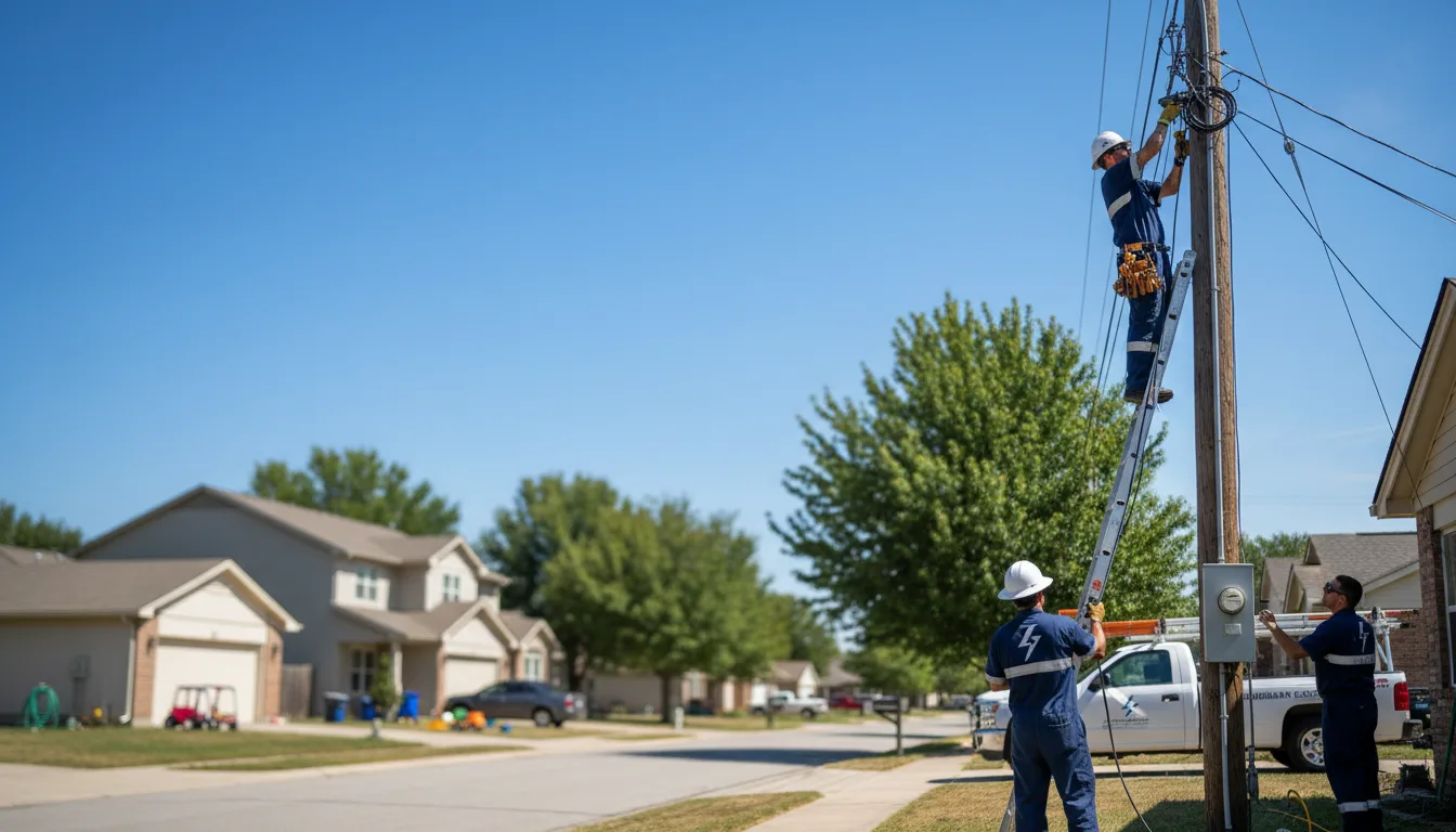 Residential electrician providing installation services in Sharpsburg, IA
